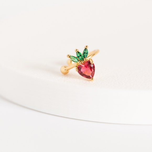 Strawberry Ear Cuff - Only 3 left! - Picture 3 of 8